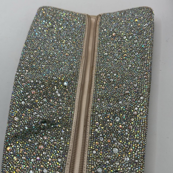 New Blue by Betsy Johnson Candy Crystal Tall Zip Up Block Heel Boots Size 6 $275 - Picture 6 of 7